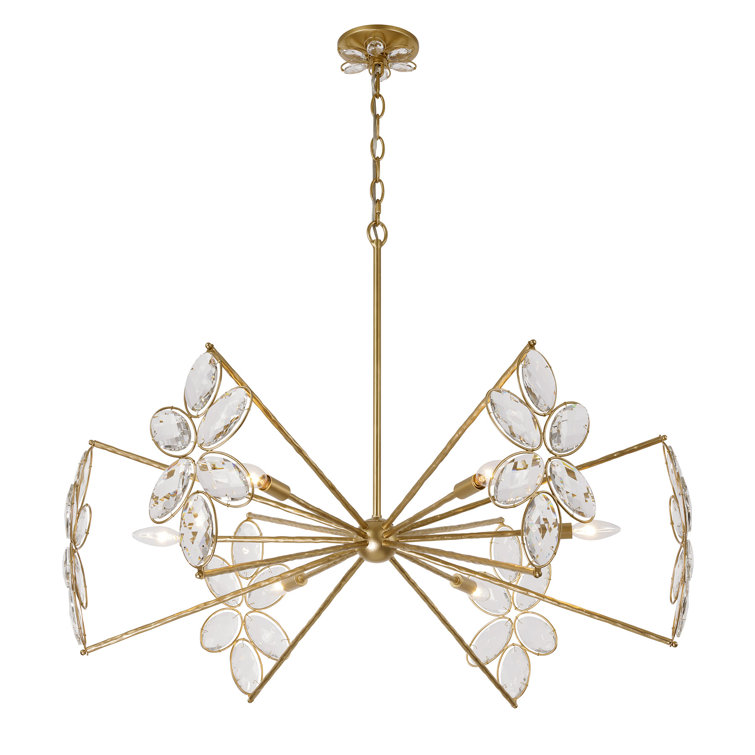 Breegan Jane Marbella 6-Light Chandelier in Gold Shimmer by Breegan ...